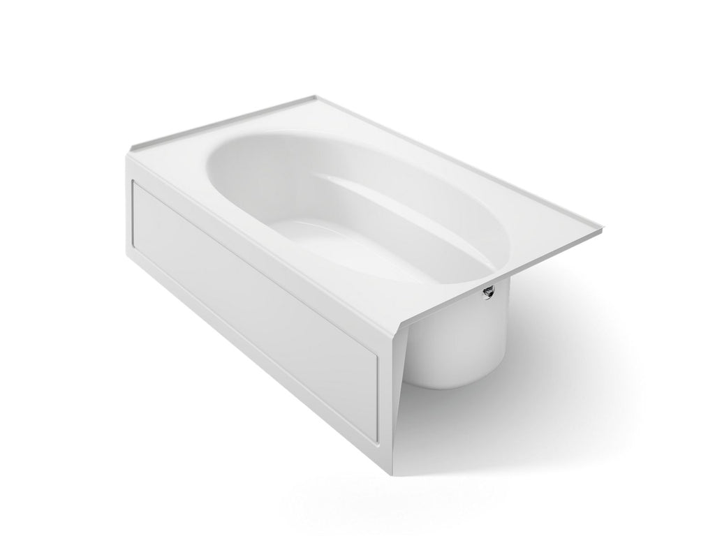 KOHLER K-1115-RA-0 Windward 72" X 42" Alcove Bath, Right Drain - White