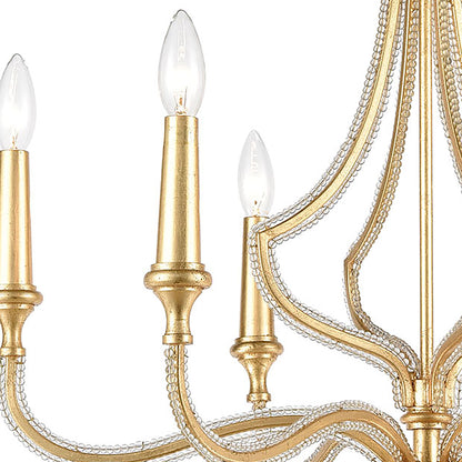 ELK SHOWROOM 11176/6 La Rochelle 26'' Wide 6-Light Chandelier - Parisian Gold Leaf