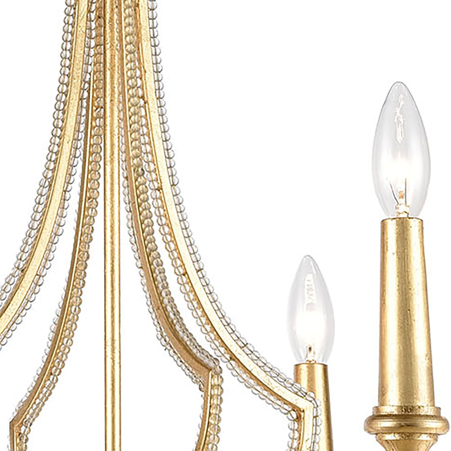 ELK SHOWROOM 11176/6 La Rochelle 26'' Wide 6-Light Chandelier - Parisian Gold Leaf