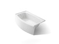 KOHLER K-1118-LA-0 Expanse 60" X 30" Alcove Bath, Left Drain - White