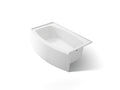 KOHLER K-1118-RA-0 Expanse 60" X 30" Alcove Bath, Right Drain - White