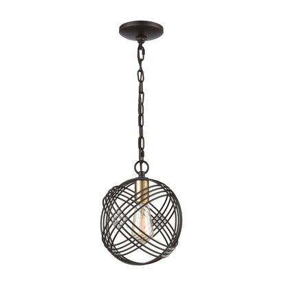 ELK SHOWROOM 11192/1 Concentric 9'' Wide 1-Light Mini Pendant - Oil Rubbed Bronze