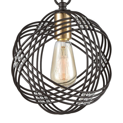 ELK SHOWROOM 11192/1 Concentric 9'' Wide 1-Light Mini Pendant - Oil Rubbed Bronze