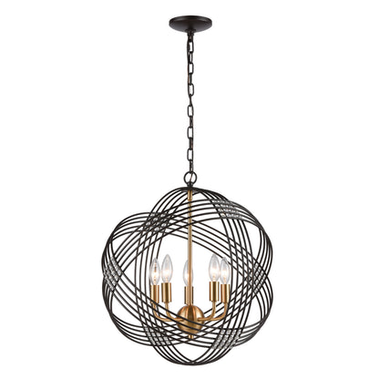 ELK SHOWROOM 11193/5 Concentric 19'' Wide 5-Light Chandelier - Oil Rubbed Bronze