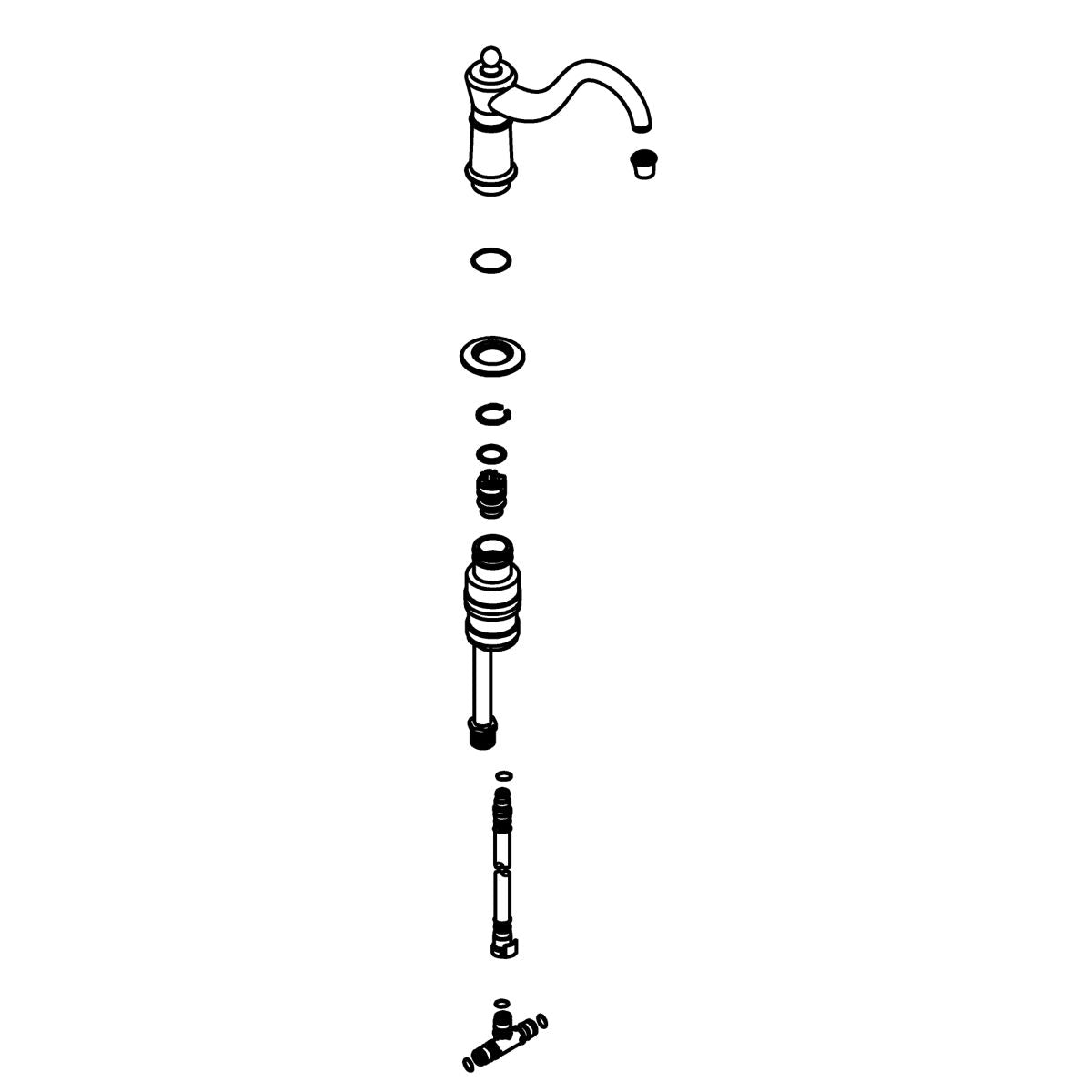 KOHLER KITCHEN WITH DIVERTER SPOUT KIT - Polished Chrome, K-1119367-CP