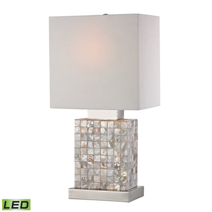 ELK SIGNATURE 112-1155-LED Sterling 17'' High 1-Light Table Lamp - Chrome - Includes LED Bulb