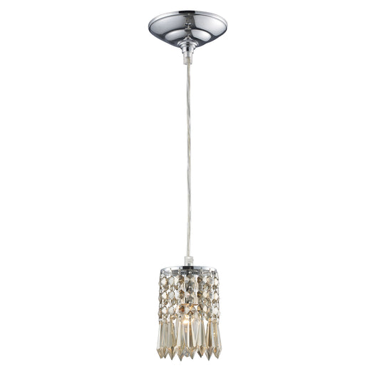 ELK SHOWROOM 11208/1 Optix 4'' Wide 1-Light Mini Pendant - Polished Chrome