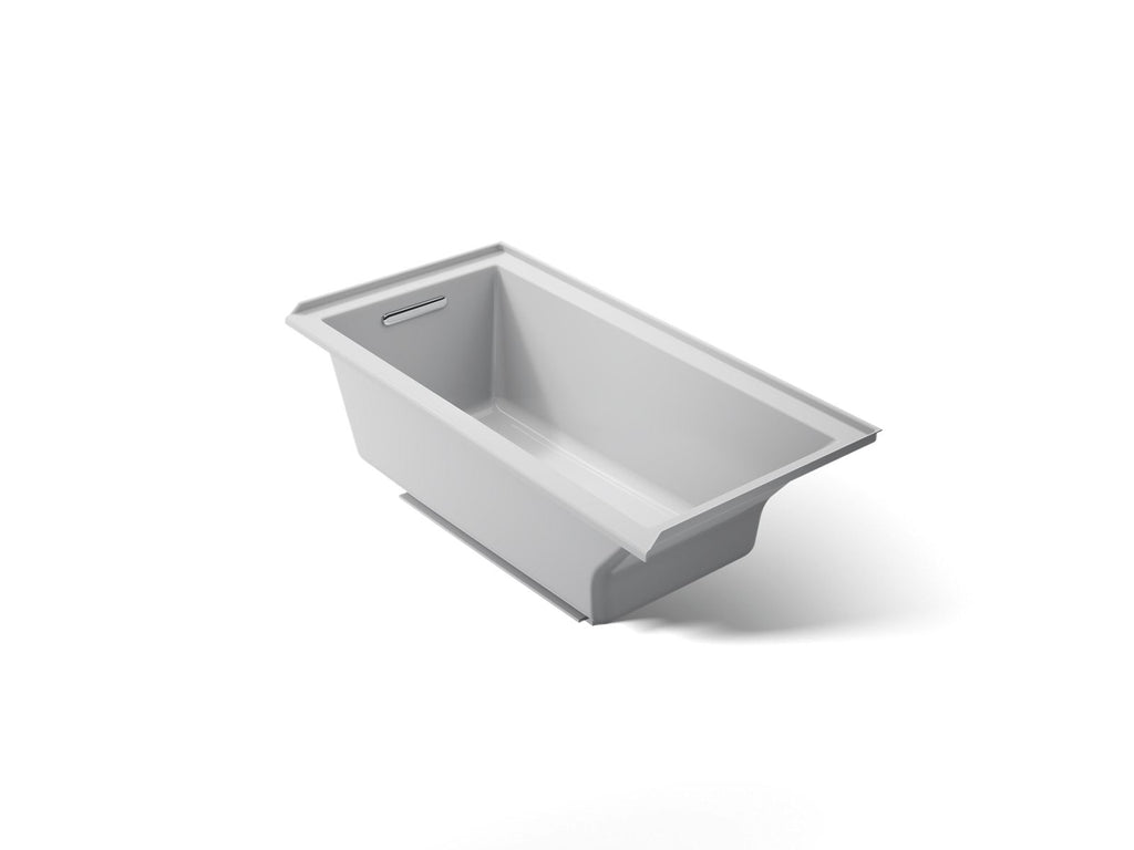 KOHLER K-1121-L-95 Underscore 60" X 30" Alcove Bath, Left Drain - Ice Grey