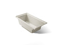 KOHLER K-1121-L-96 Underscore 60" X 30" Alcove Bath, Left Drain - Biscuit