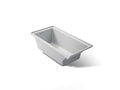 KOHLER K-1121-LW-95 Underscore 60" X 30" Alcove Bath With Bask Heated Surface, Left Drain - Ice Grey
