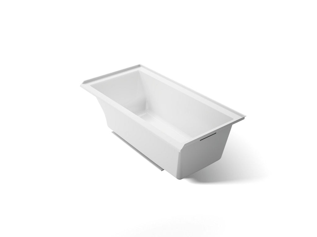 KOHLER K-1121-R-0 Underscore 60" X 30" Alcove Bath, Right Drain - White