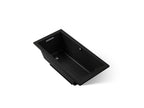 KOHLER K-1121-W1-7 Underscore 60" X 30" Drop-In Bath With Bask Heated Surface - Black Black