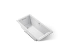 KOHLER K-1121-W1-95 Underscore 60" X 30" Drop-In Bath With Bask Heated Surface - Ice Grey