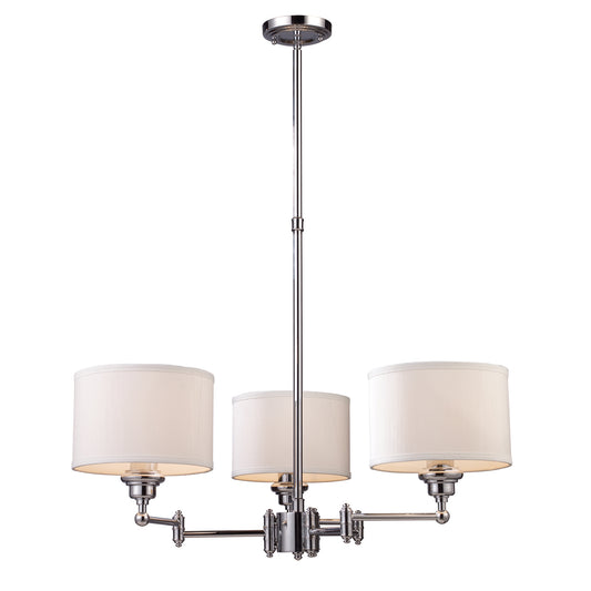 ELK SHOWROOM 11212/3 Westbrook 20'' Wide 3-Light Chandelier - Polished Chrome