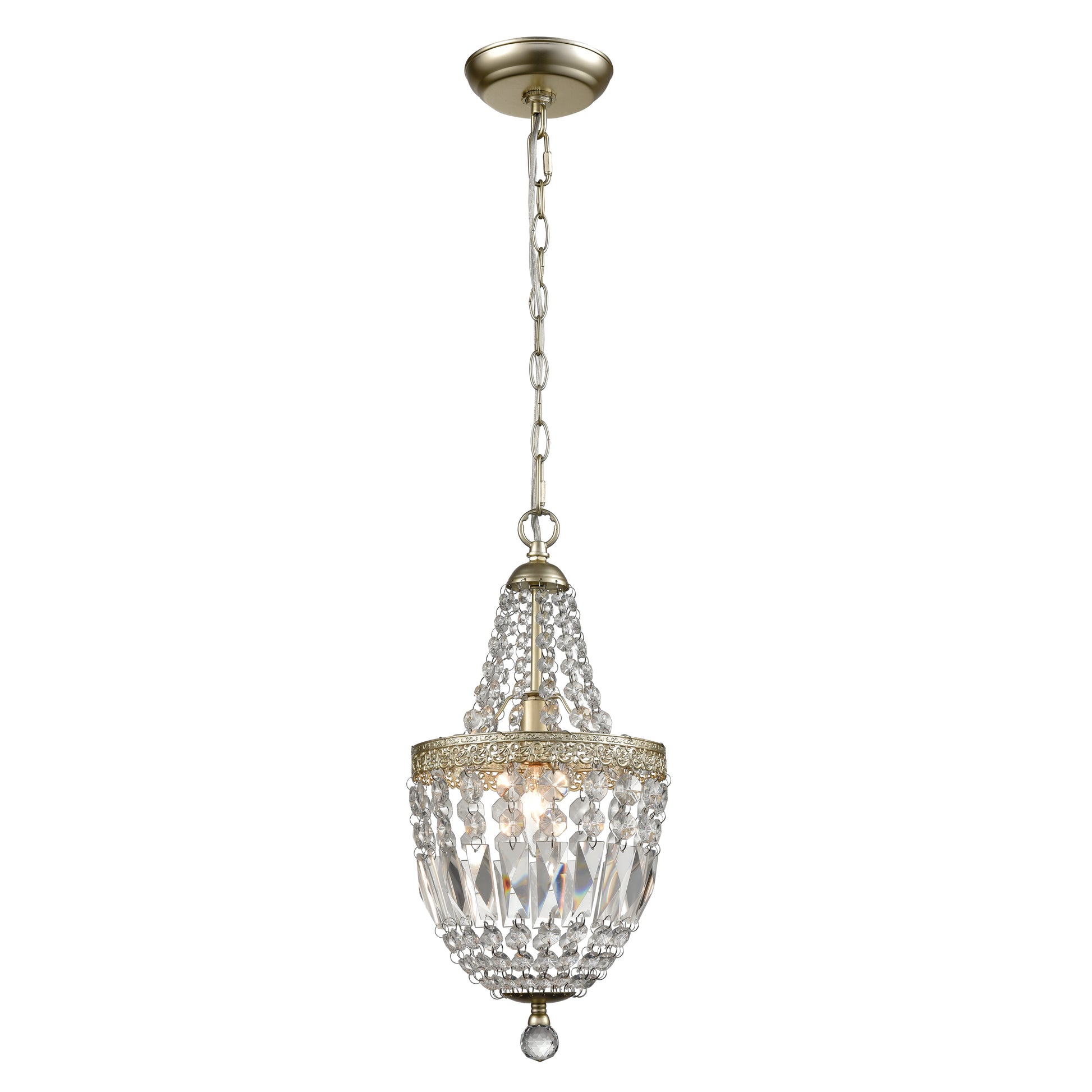 MARKETPLACE 1122-050 Morley 8'' Wide 1-Light Mini Pendant - Clear