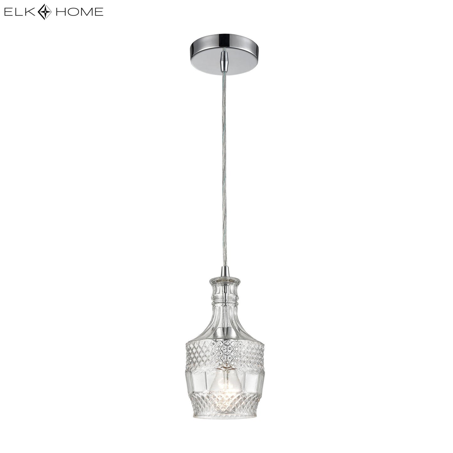 ELK SIGNATURE 1122-053 Twickenham 5'' Wide 1-Light Mini Pendant - Clear