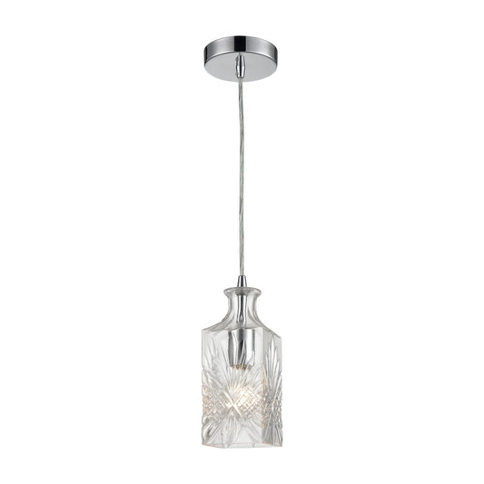 MARKETPLACE 1122-054 Twickenham 4'' Wide 1-Light Mini Pendant - Clear