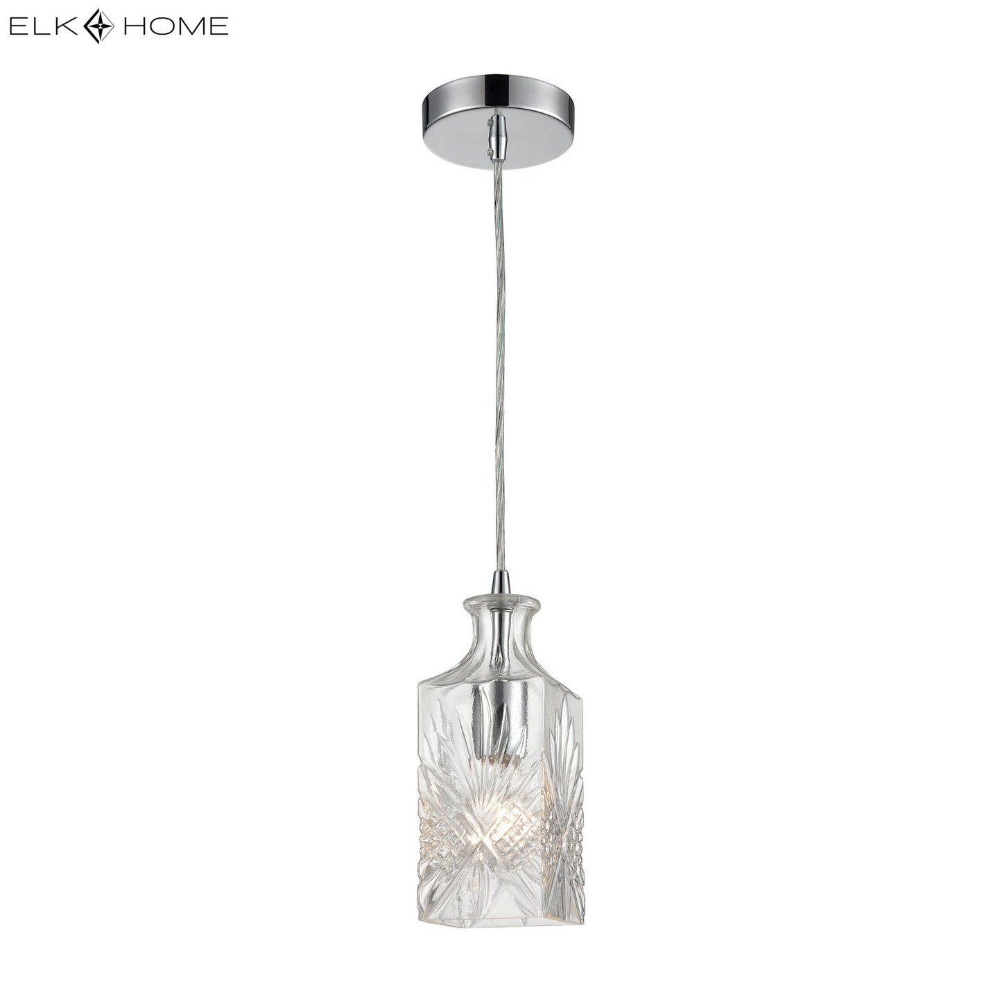 MARKETPLACE 1122-054 Twickenham 4'' Wide 1-Light Mini Pendant - Clear