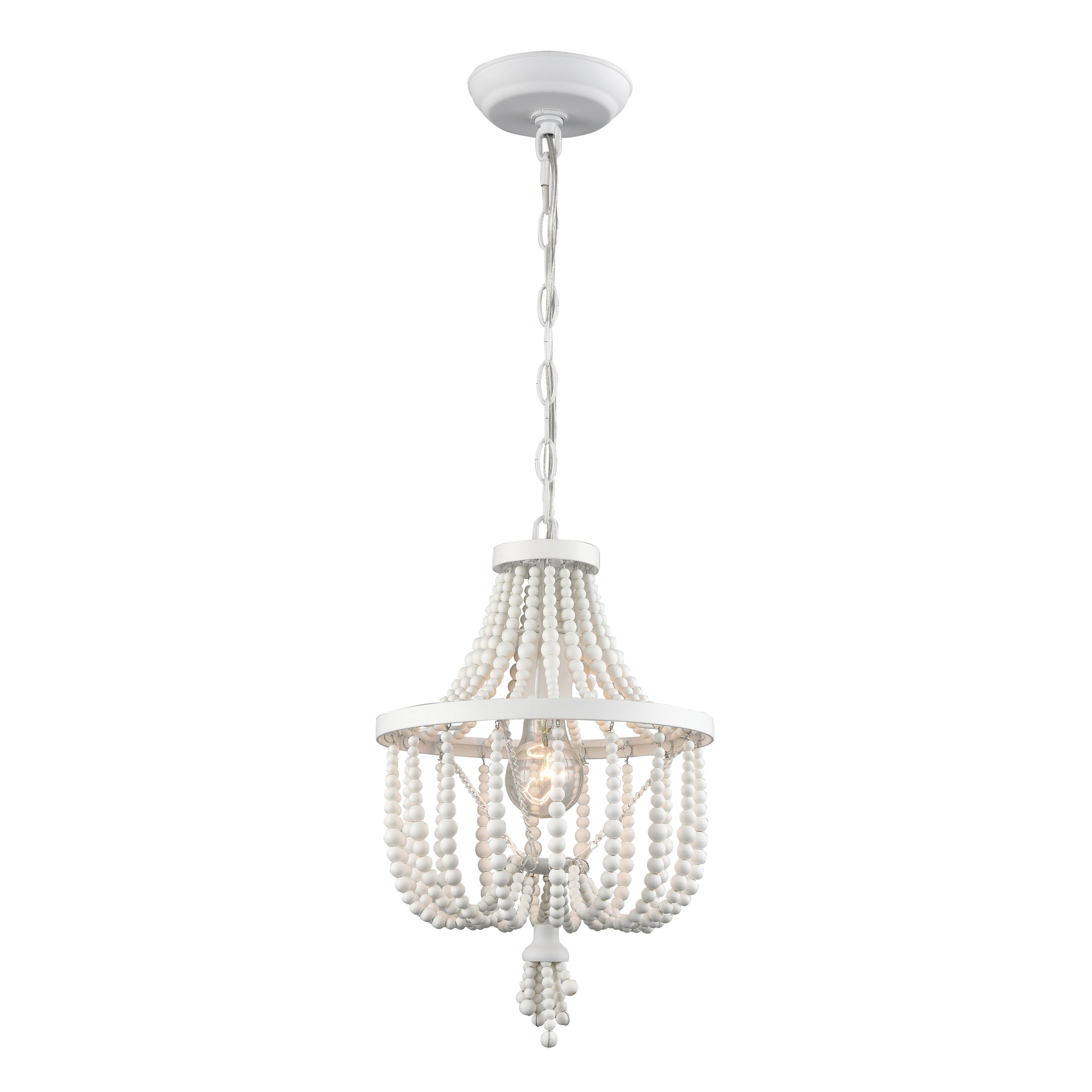 ELK SIGNATURE 1122-062 Virgin Queen 10'' Wide 1-Light Mini Pendant - White