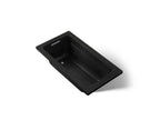 KOHLER K-1122-7 Archer 60" X 32" Drop-In Whirlpool Bath - Black Black
