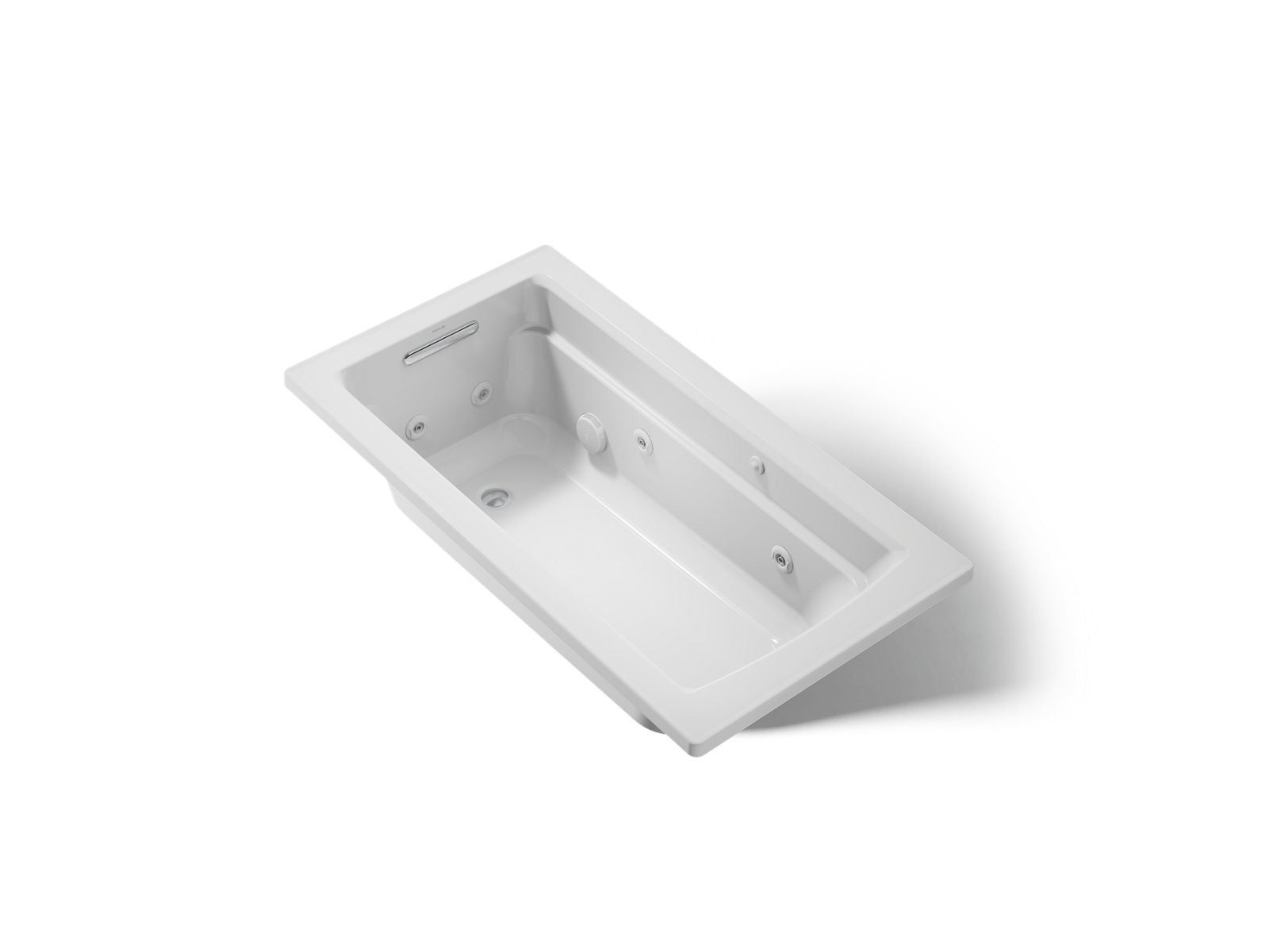KOHLER K-1122-H-95 Archer 60" X 32" Drop-In Whirlpool Bath With Heater - Ice Grey