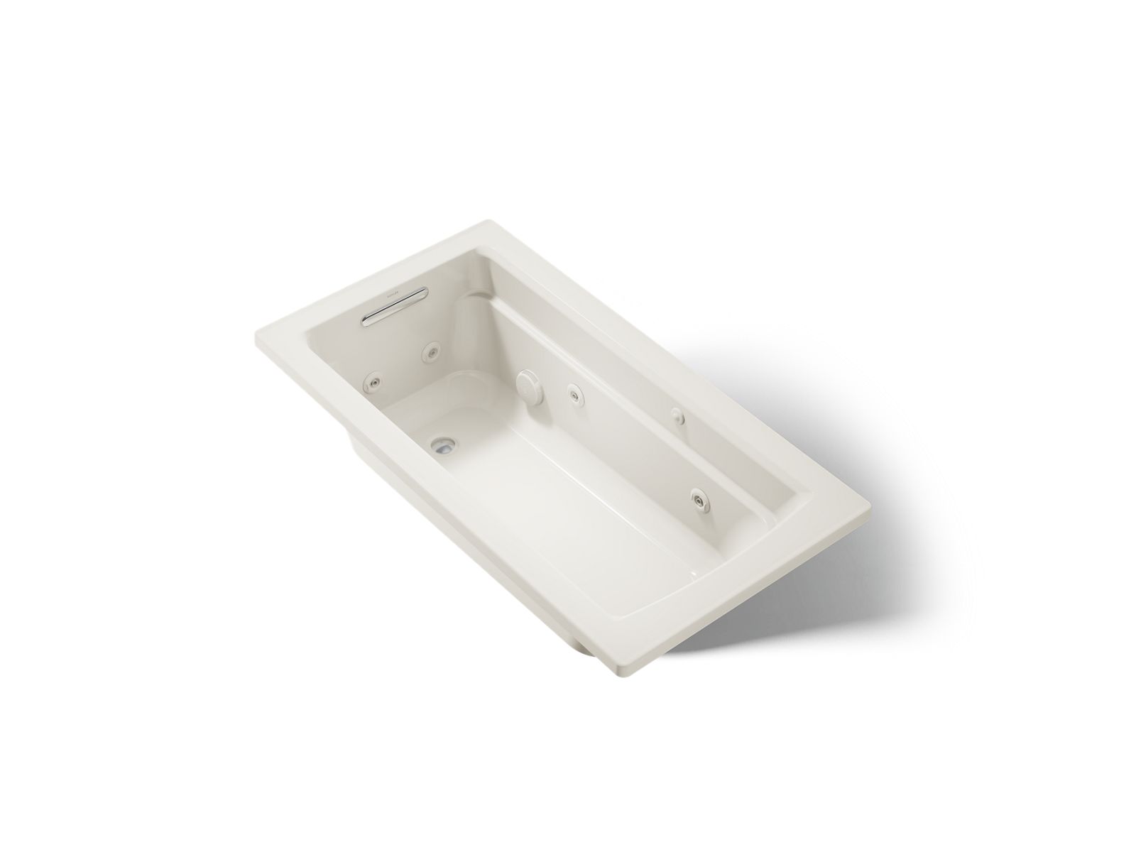KOHLER K-1122-96 Archer 60" X 32" Drop-In Whirlpool Bath - Biscuit