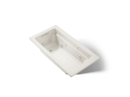 KOHLER K-1122-96 Archer 60" x 32" drop-in whirlpool bath - Biscuit