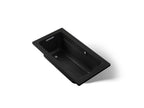 KOHLER K-1122-GH-7 Archer 60" X 32" Drop-In Heated Bubblemassage Air Bath - Black Black