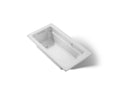 KOHLER K-1122-GH-95 Archer 60" X 32" Drop-In Heated Bubblemassage Air Bath - Ice Grey
