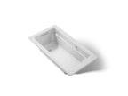 KOHLER K-1122-GH-95 Archer 60" X 32" Drop-In Heated Bubblemassage Air Bath - Ice Grey