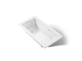 KOHLER K-1122-GHW-0 Archer 60" X 32" Drop-In Heated Bubblemassage Air Bath With Bask Heated Surface - White