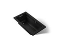 KOHLER K-1122-GHW-7 Archer 60" X 32" Drop-In Heated Bubblemassage Air Bath With Bask Heated Surface - Black Black