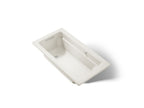 KOHLER K-1122-GHW-96 Archer 60" X 32" Drop-In Heated Bubblemassage Air Bath With Bask Heated Surface - Biscuit