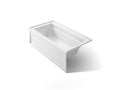KOHLER K-1123-LA-0 Archer 60" X 32" Alcove Bath, Left Drain - White