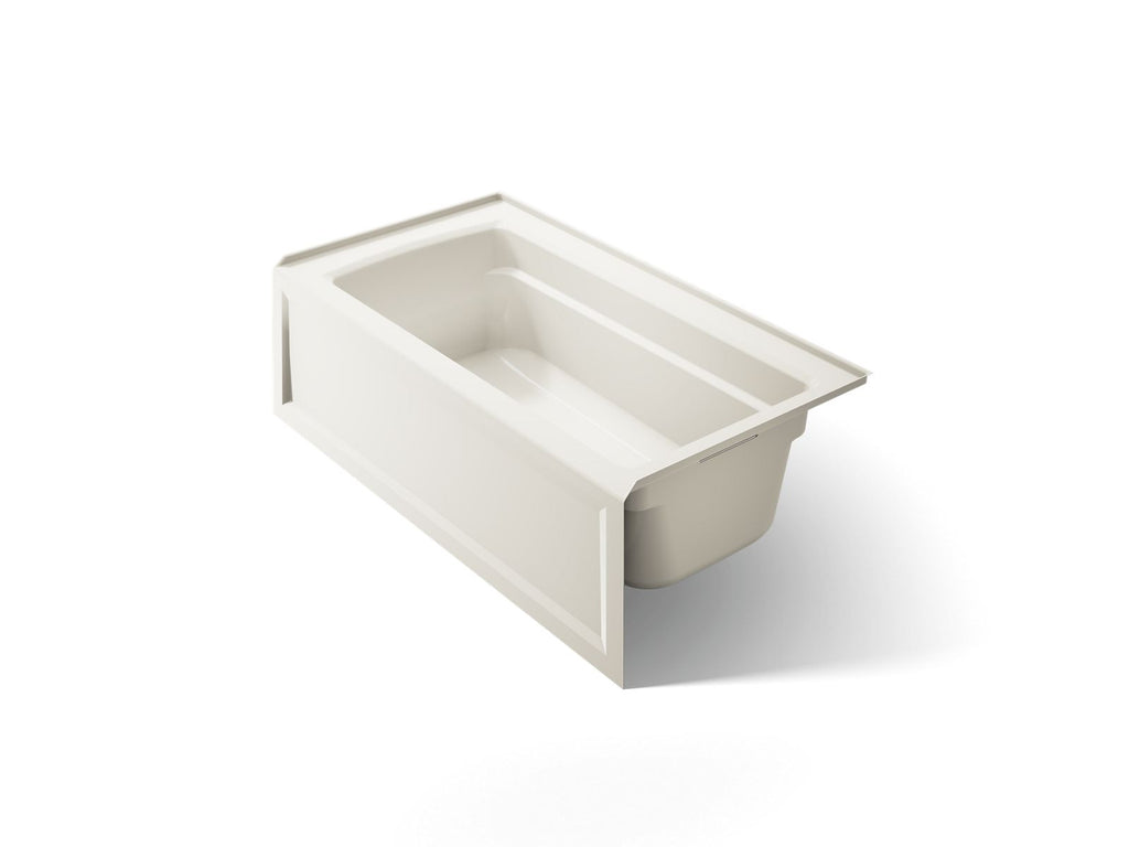 KOHLER K-1123-RA-96 Archer 60" X 32" Alcove Bath, Right Drain - Biscuit