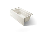 KOHLER K-1123-RA-96 Archer 60" X 32" Alcove Bath, Right Drain - Biscuit