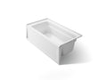 KOHLER K-1123-RAW-0 Archer 60" X 32" Alcove Bath With Bask Heated Surface, Right Drain - White