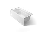 KOHLER K-1123-RAW-0 Archer 60" X 32" Alcove Bath With Bask Heated Surface, Right Drain - White
