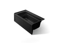 KOHLER K-1123-RAW-7 Archer 60" X 32" Alcove Bath With Bask Heated Surface, Right Drain - Black Black
