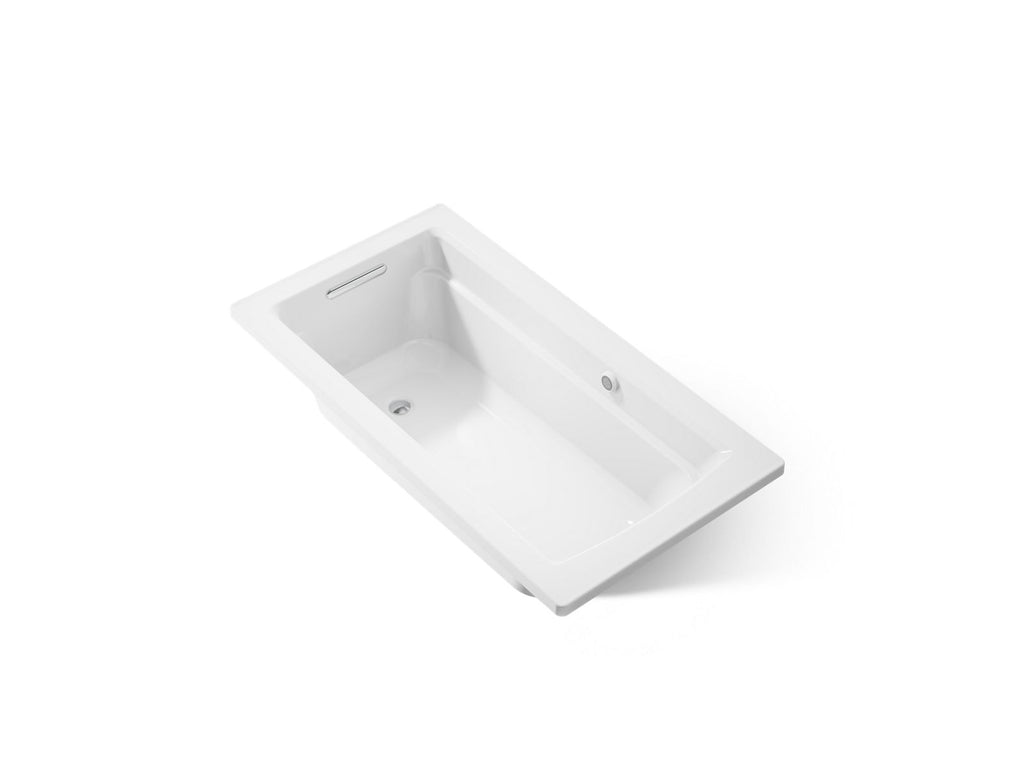 KOHLER K-1123-W1-0 Archer 60" X 32" Drop-In Bath With Bask Heated Surface - White