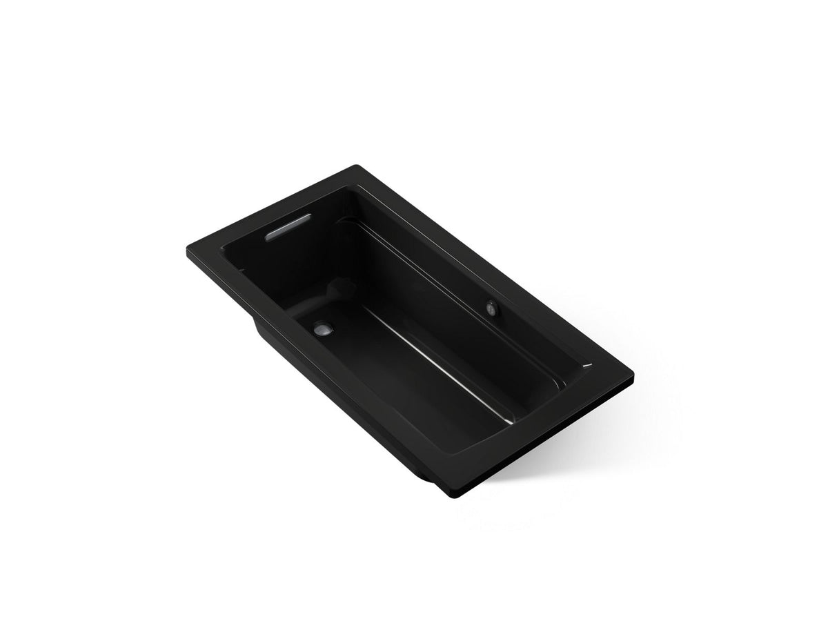 KOHLER K-1123-W1-7 Archer 60" X 32" Drop-In Bath With Bask Heated Surface - Black Black