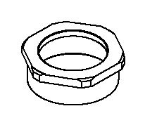 KOHLER K-1123482-CP Spud Coupling Nut