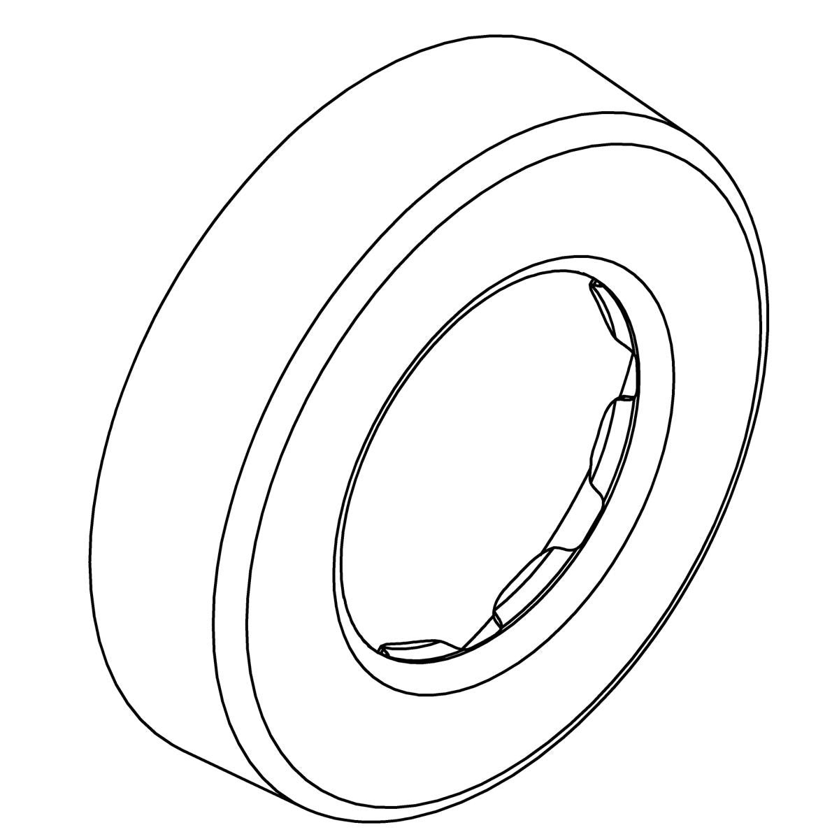 KOHLER Wall Escutcheon - Polished Chrome, K-1123494-CP