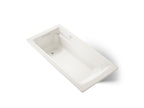 KOHLER K-1124-GH-96 Archer 72" X 36" Drop-In Heated Bubblemassage Air Bath - Biscuit