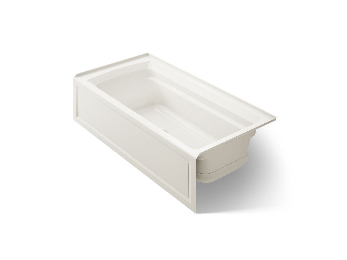 KOHLER K-1124-GHRA-96 Archer 72" X 36" Alcove Heated Bubblemassage Air Bath, Right Drain - Biscuit
