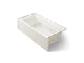 KOHLER K-1124-RA-96 Archer 72" X 36" Alcove Whirlpool Bath, Right Drain - Biscuit