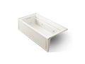 KOHLER K-1124-LA-96 Archer 72" X 36" Alcove Whirlpool Bath With Alcove, Left Drain - Biscuit