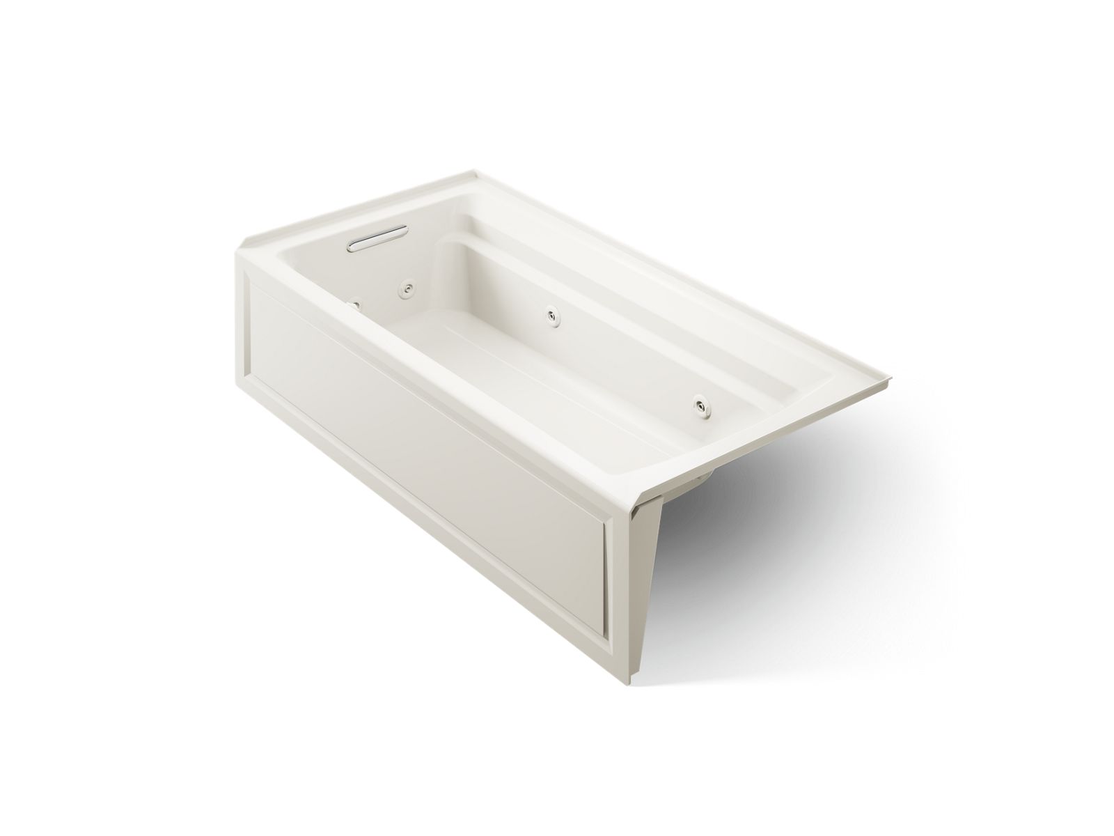 KOHLER K-1124-LA-96 Archer 72" X 36" Alcove Whirlpool Bath With Alcove, Left Drain - Biscuit
