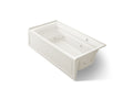 KOHLER K-1124-RAW-96 Archer 72" X 36" Alcove Whirlpool Bath With Bask Heated Surface, Right Drain - Biscuit