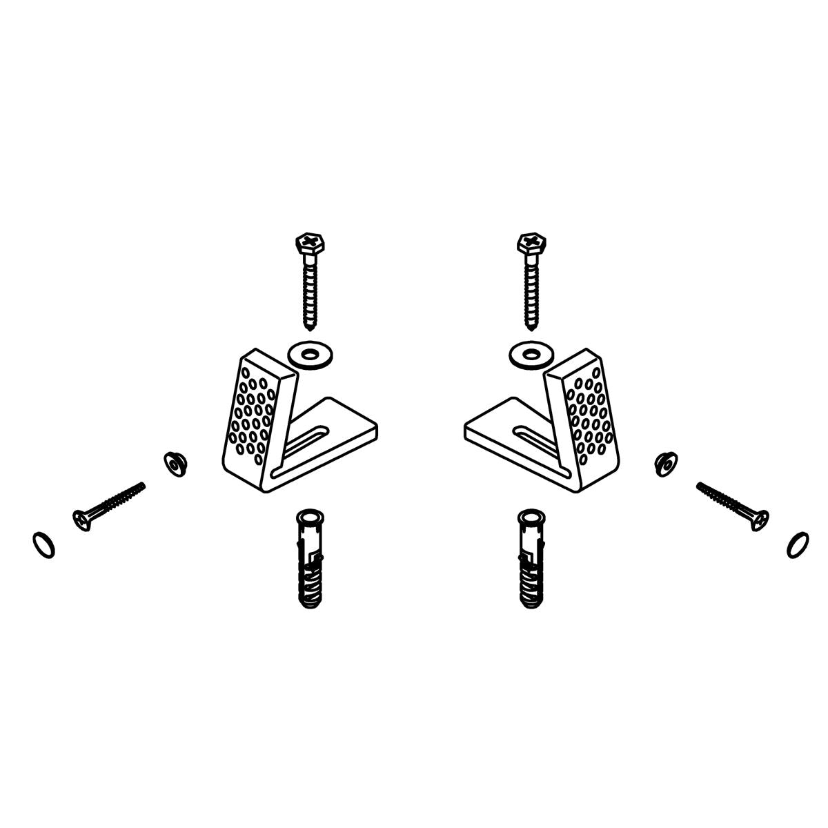 KOHLER Floor Mounting Kit - White, K-1124825-0